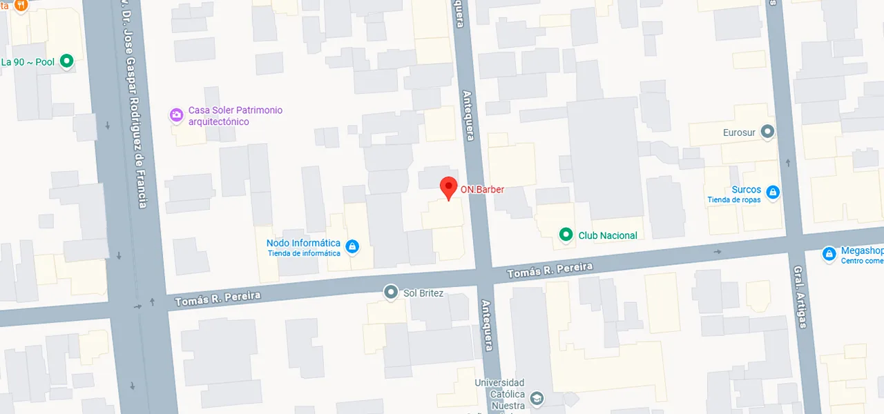 Mapa de ubicación de OnBarber en Encarnación
